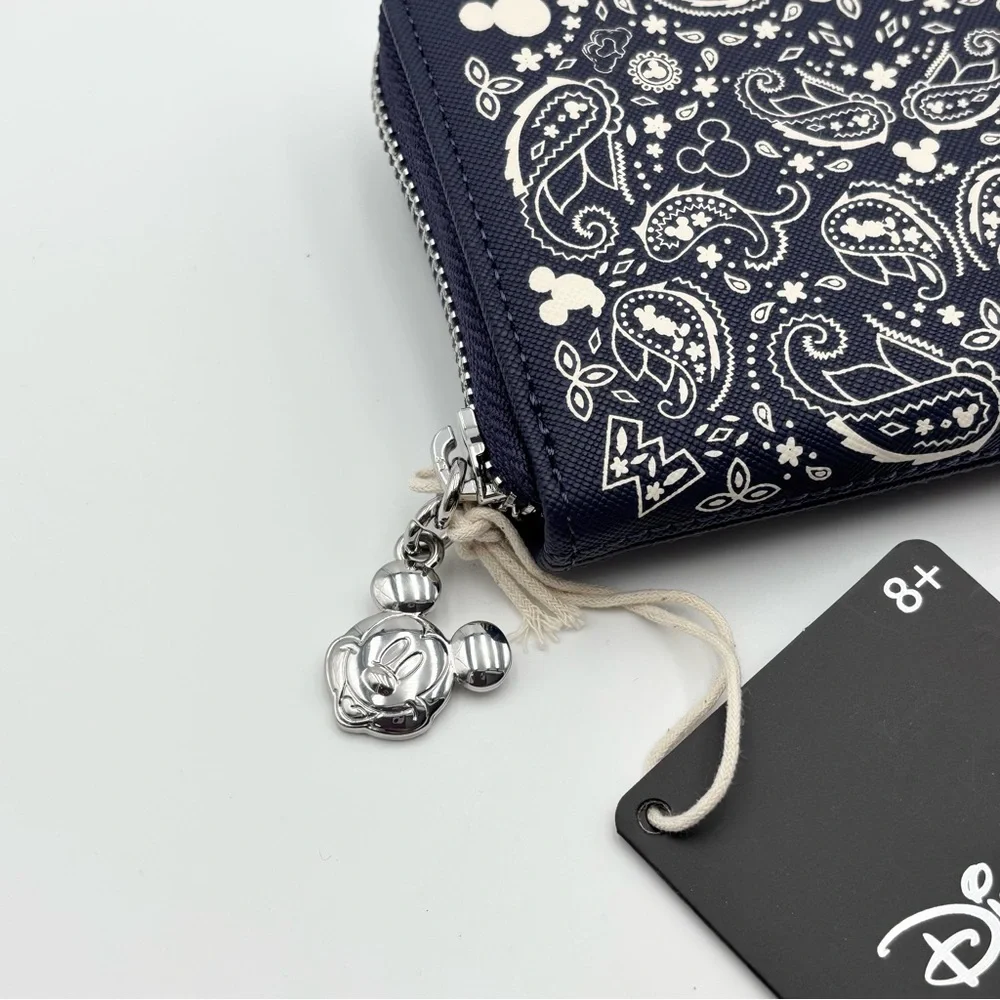 Loungefly Disney Navy Paisley Mickey Mouse
Zip-Around Wallet - Picture 2 of 9